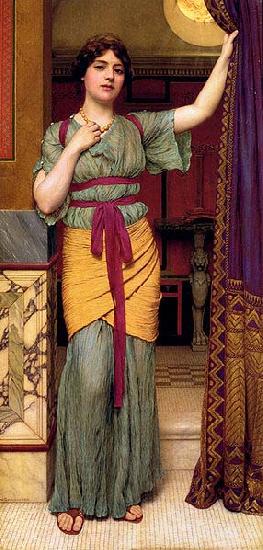 John William Godward Pompeian Lady oil painting picture